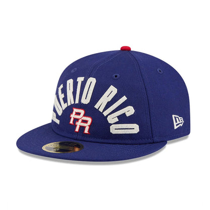 Pictured is this WBC Classical Script Puerto Rico Retro Crown 59FIFTY Fitted cap in blue. 4