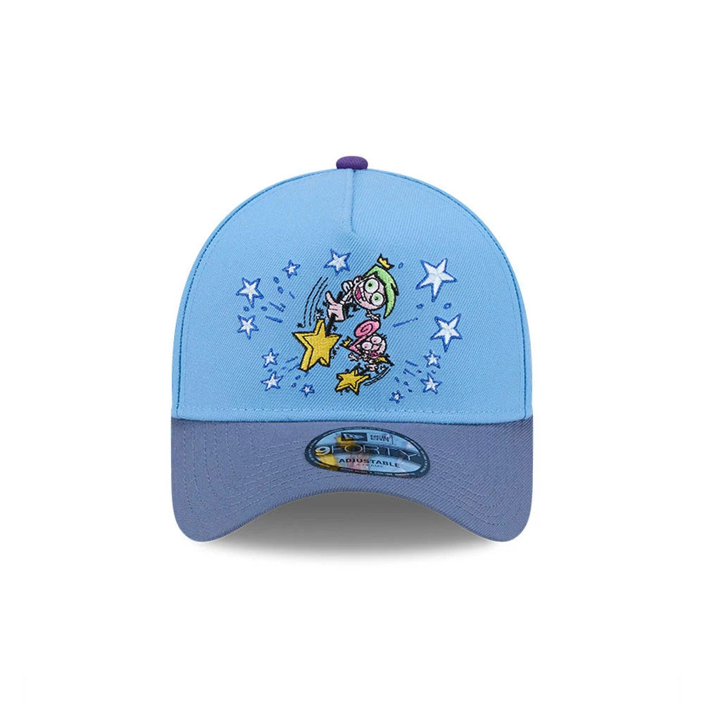 Pictured is this Nickelodeon Fairly Oddparents 9FORTY A-Frame cap in pastel blue. 3