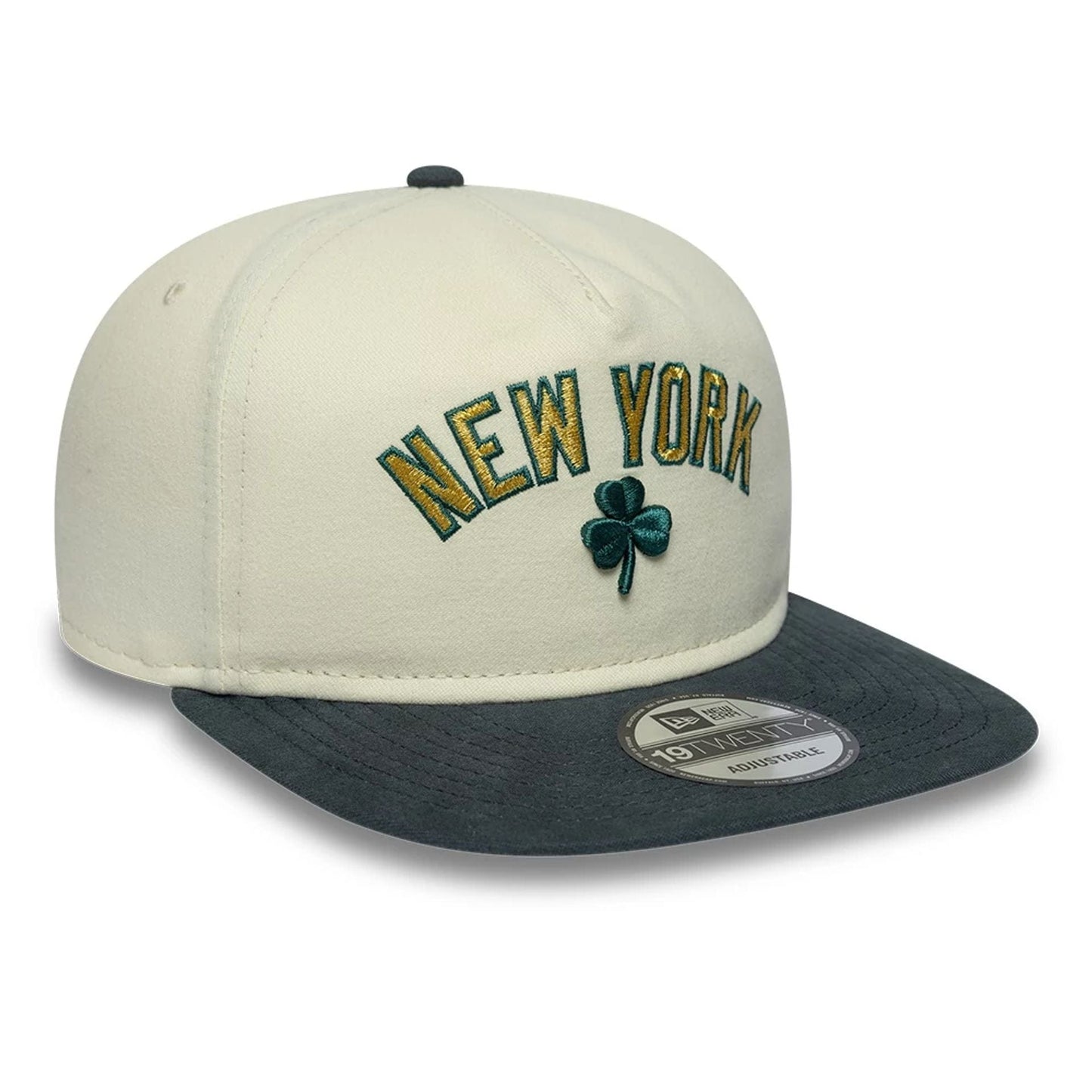 Pictured is this MLB Metallic Logo New York Yankees 19TWENTY cap in cream. 4