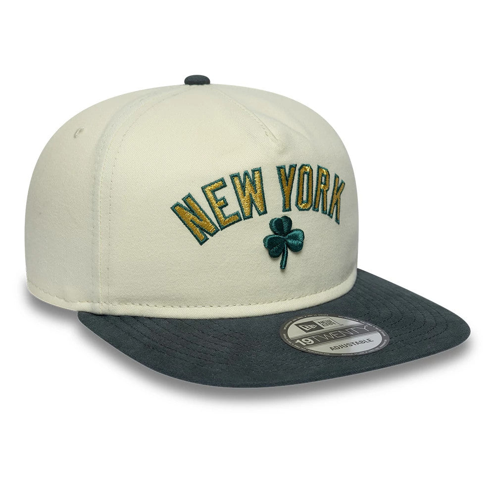 Pictured is this MLB Metallic Logo New York Yankees 19TWENTY cap in cream. 4