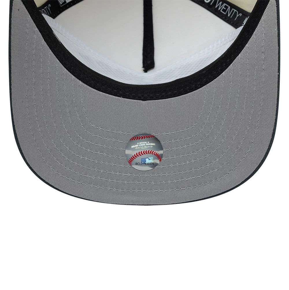 Pictured is this MLB Metallic Logo New York Yankees 19TWENTY cap in cream. 2