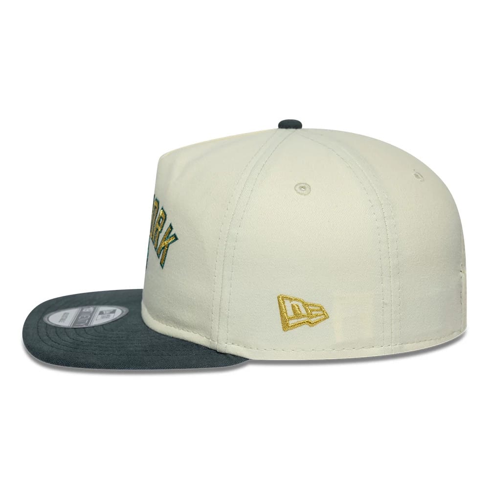 Pictured is this MLB Metallic Logo New York Yankees 19TWENTY cap in cream. 6