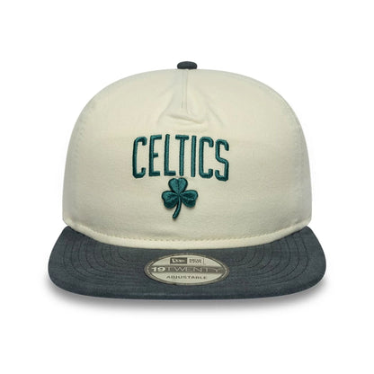 Pictured is this NBA Metallic Logo Boston Celtics 19TWENTY cap in cream. 3