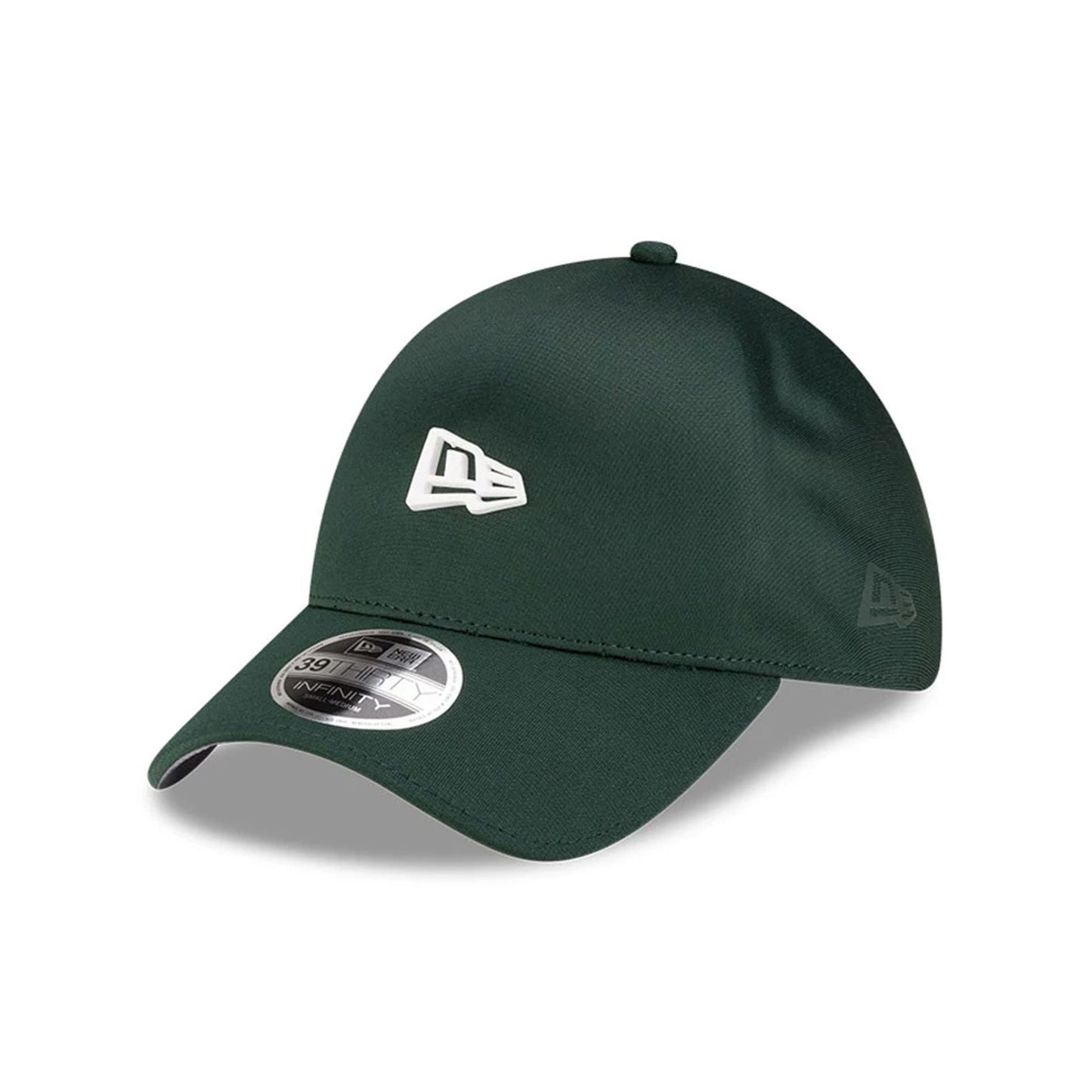 Pictured is this New Era 39THIRTY Infinity Stretch Fit cap in dark green. 1