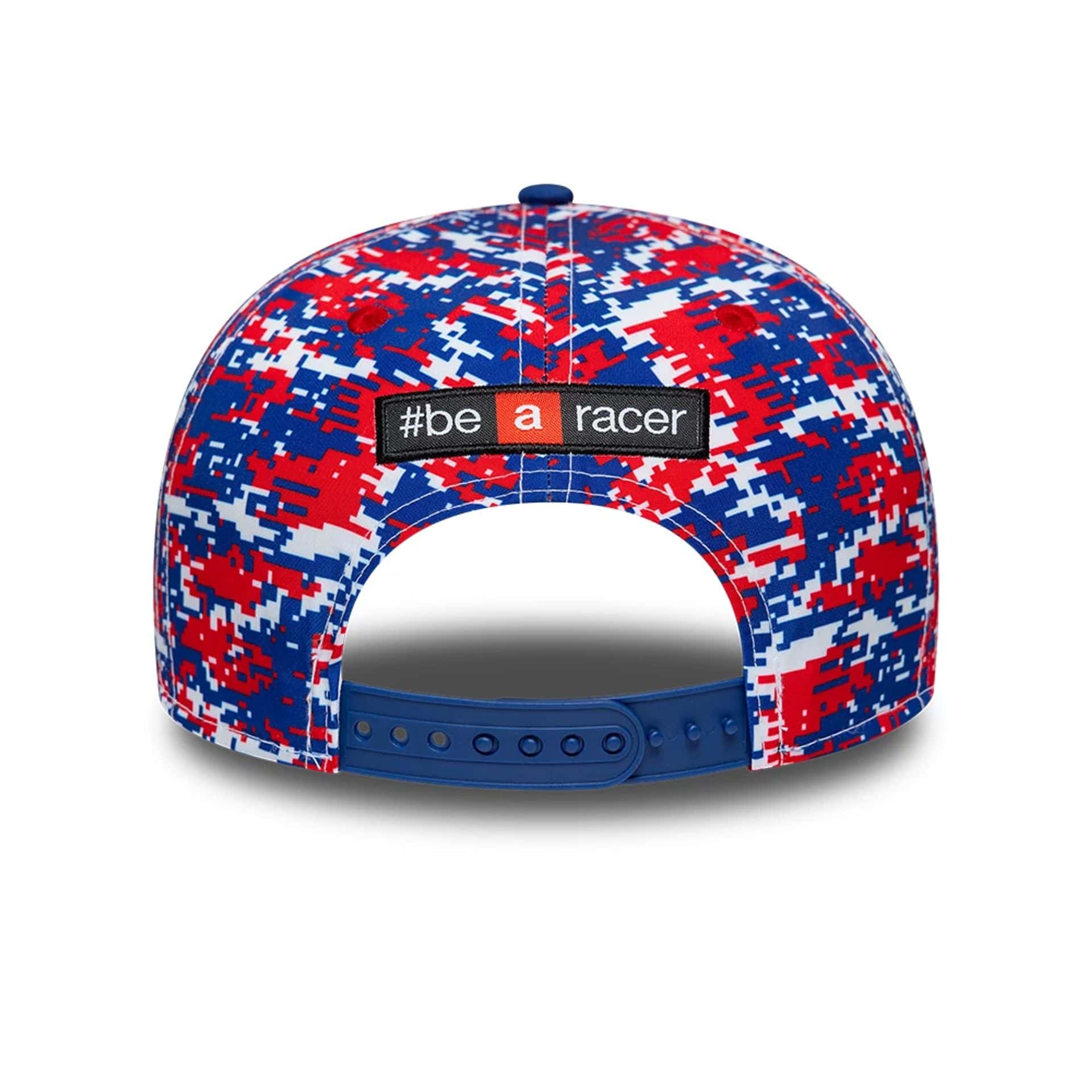 Pictured is this Aprilia Replica Marco Bezzecchi Le Mans Race Special 9SEVENTY Stretch Snap cap in blue. 4
