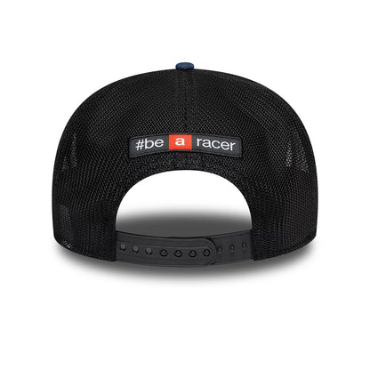 Pictured is this Aprilia Replica Jorge Martin Austin Race Special Aprilia 9SEVENTY Stretch Snap cap in blue. 4