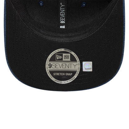 Pictured is this Aprilia Replica Jorge Martin Austin Race Special Aprilia 9SEVENTY Stretch Snap cap in blue. 5
