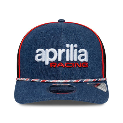 Pictured is this Aprilia Replica Austin Race Special 9SEVENTY Stretch Snap cap in blue. 3