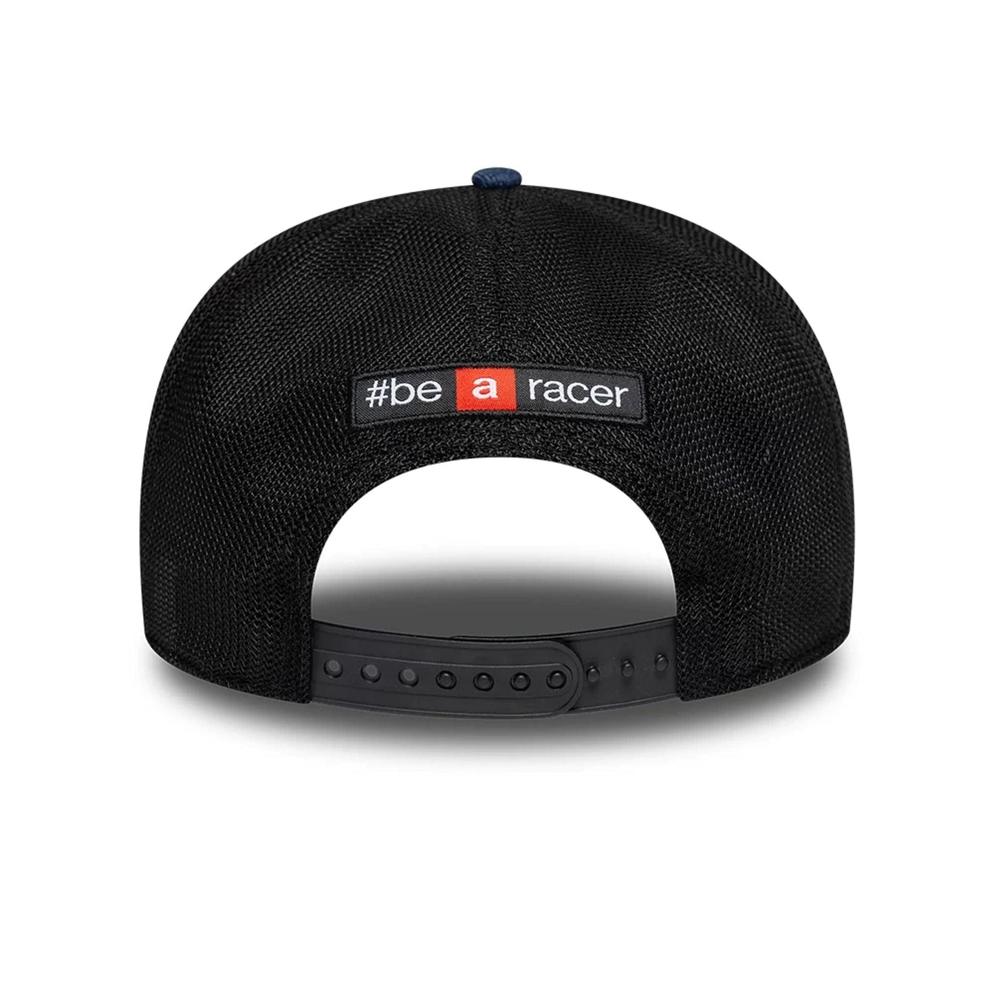 Pictured is this Aprilia Replica Marco Bezzecchi Austin Race Special 9SEVENTY Stretch Snap cap in blue. 4