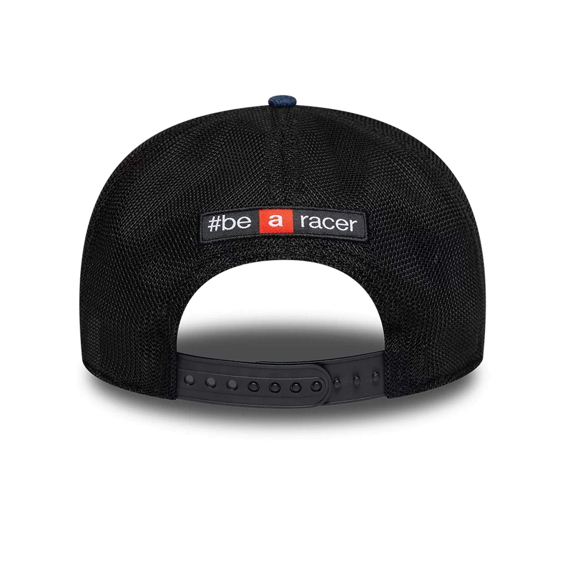 Pictured is this Aprilia Replica Marco Bezzecchi Austin Race Special 9SEVENTY Stretch Snap cap in blue. 4