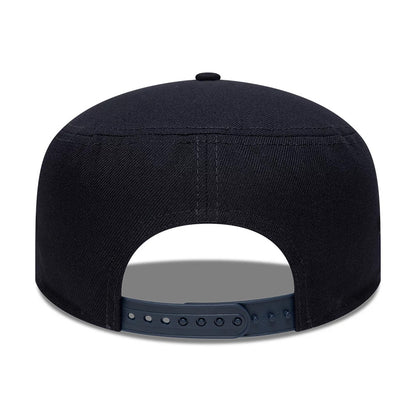 Pictured is this MLB Poly New York Yankees Pillbox Adjustable cap in navy. 6