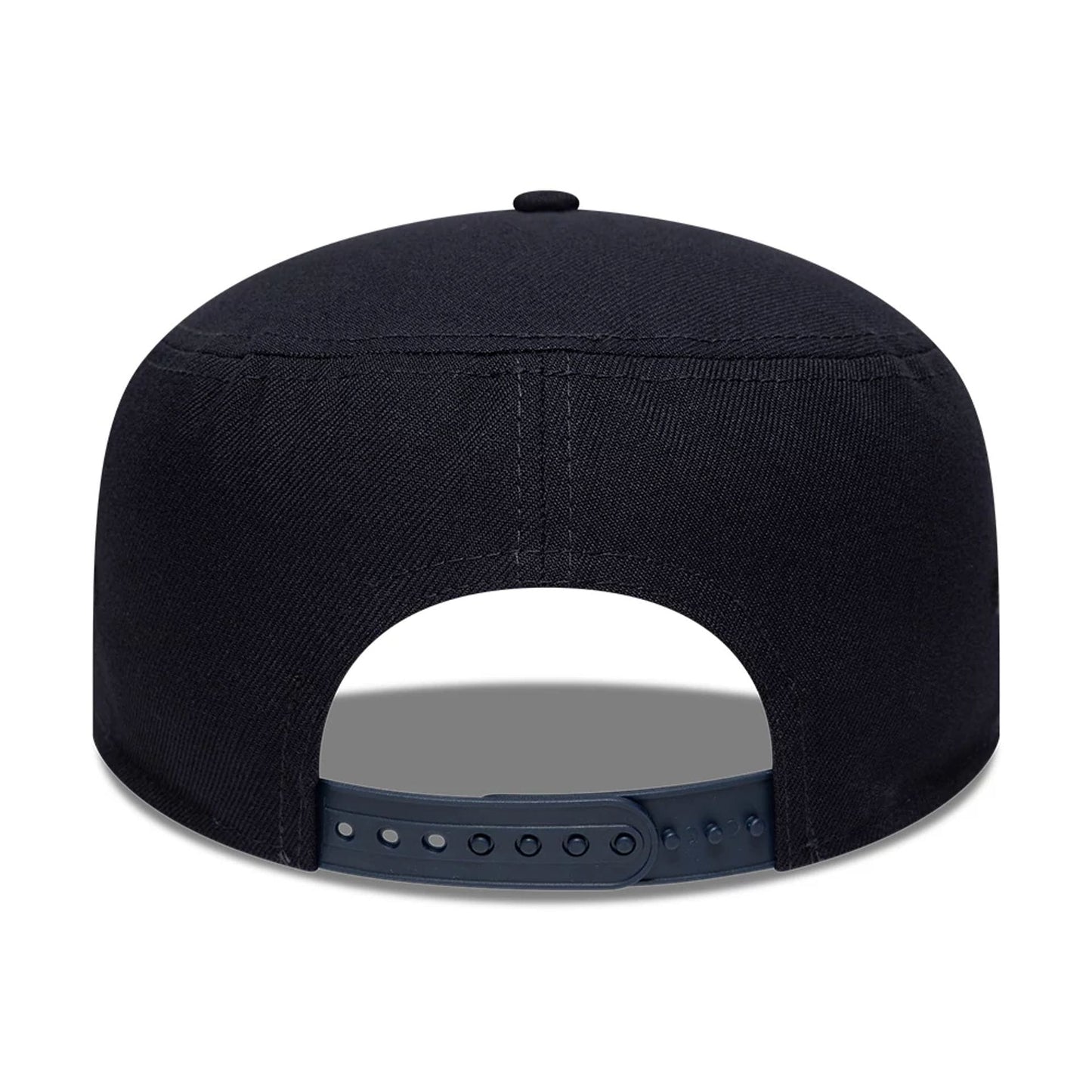 Pictured is this MLB Poly New York Yankees Pillbox Adjustable cap in navy. 6