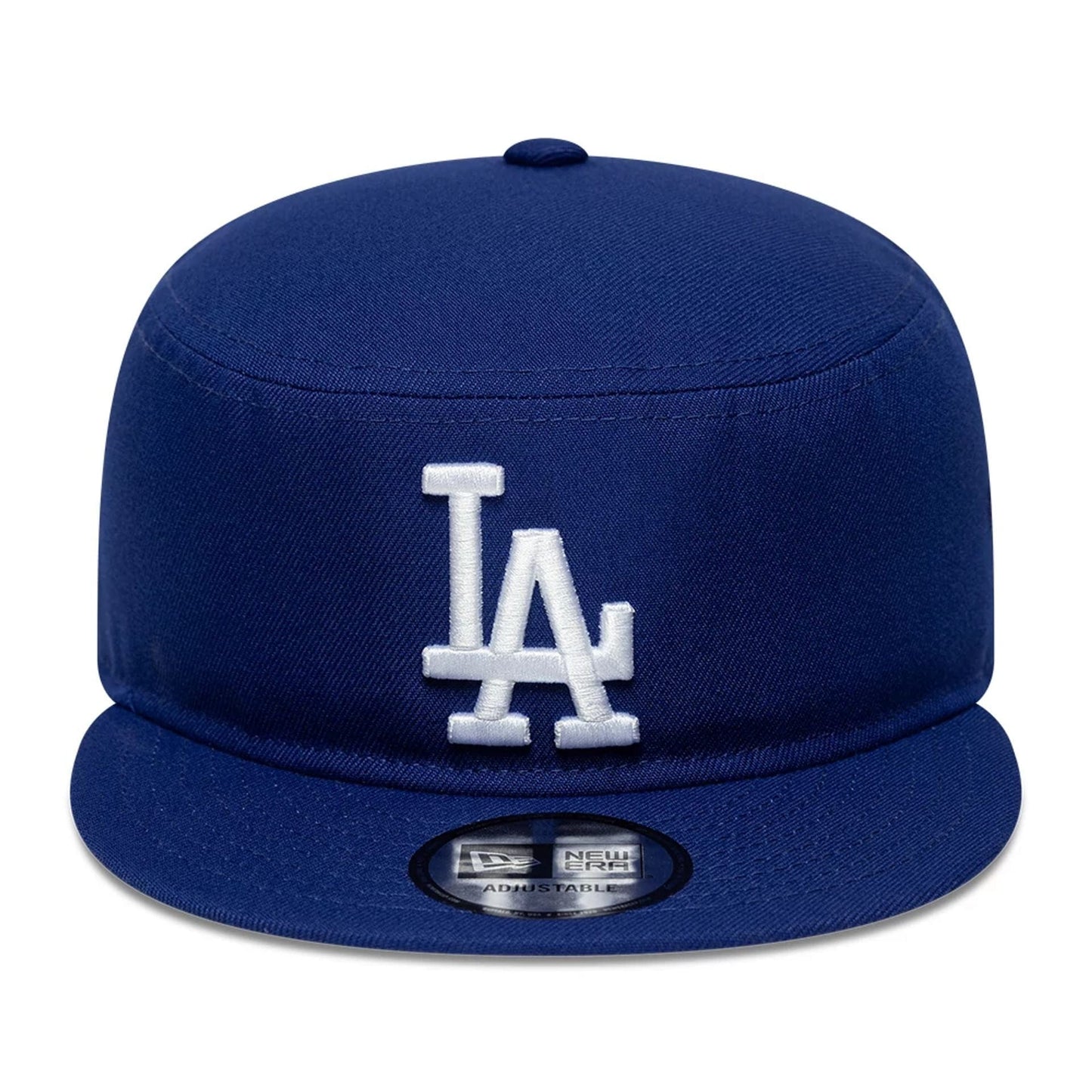 Pictured is this MLB Poly LA Dodgers Pillbox Adjustable cap in dark blue. 2