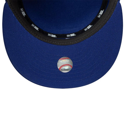 Pictured is this MLB Poly LA Dodgers Pillbox Adjustable cap in dark blue. 7