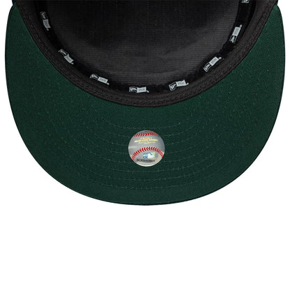 Pictured is this MLB Cord New York Yankees Pillbox Adjustable cap in dark green. 6
