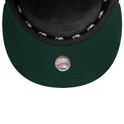 Pictured is this MLB Cord New York Yankees Pillbox Adjustable cap in dark green. 6