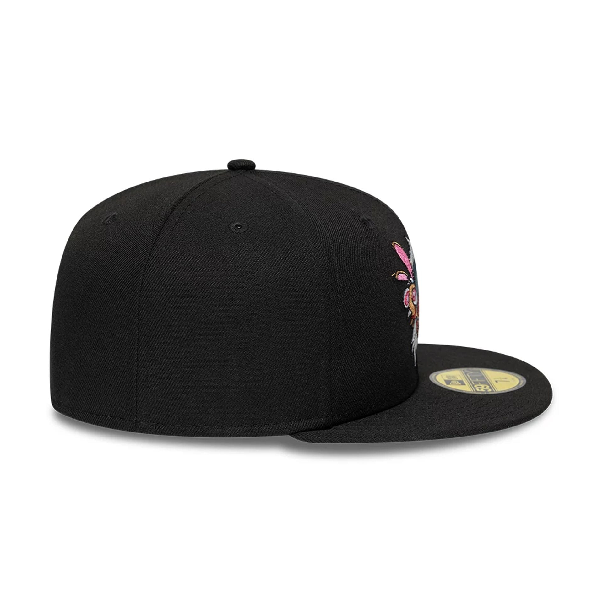 Pictured is this Ren & Stimpy Character Graphic 59FIFTY Fitted cap in black. 6