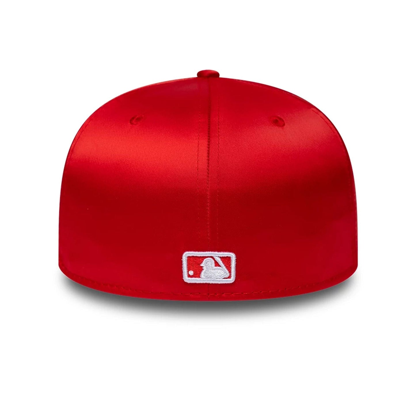 Pictured is this MLB Satin New York Yankees 59FIFTY Fitted cap in red. 6