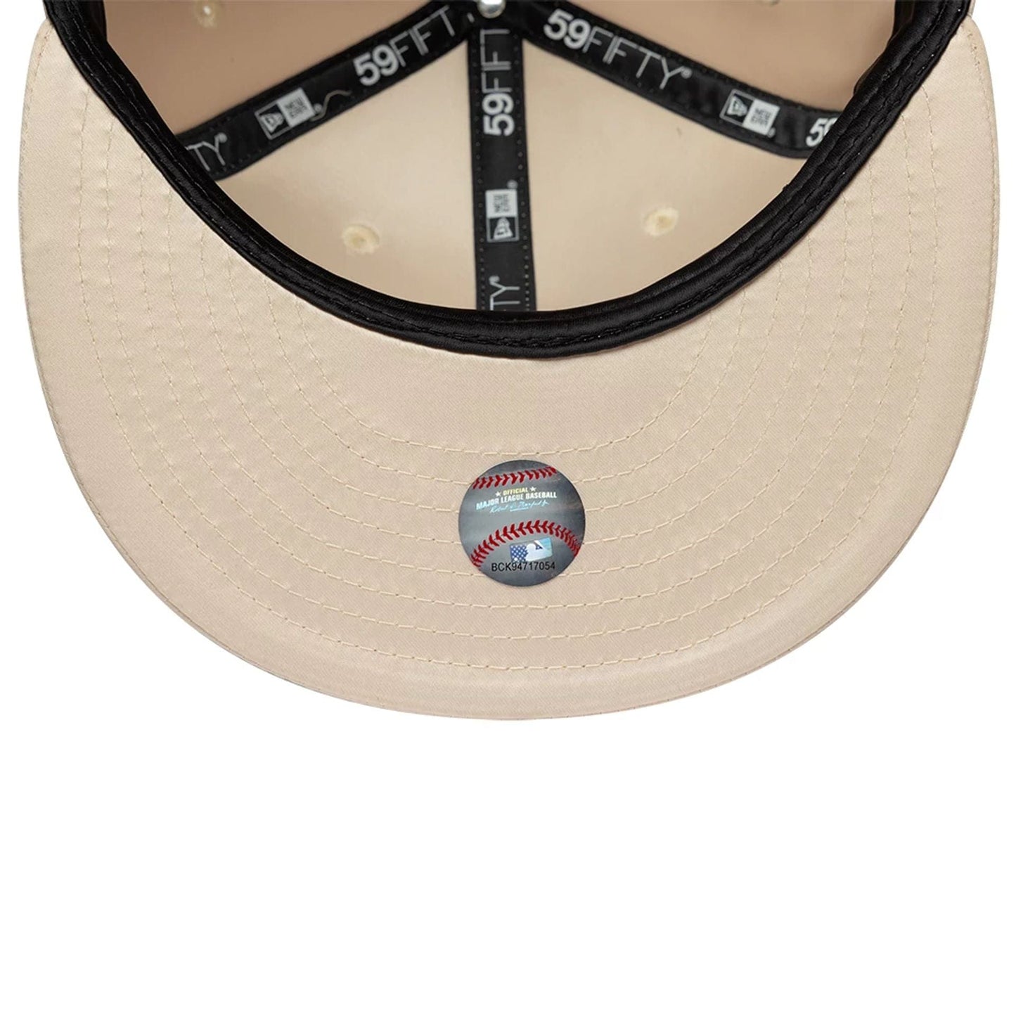 Pictured is this MLB Satin LA Dodgers 59FIFTY Fitted cap in white. 5