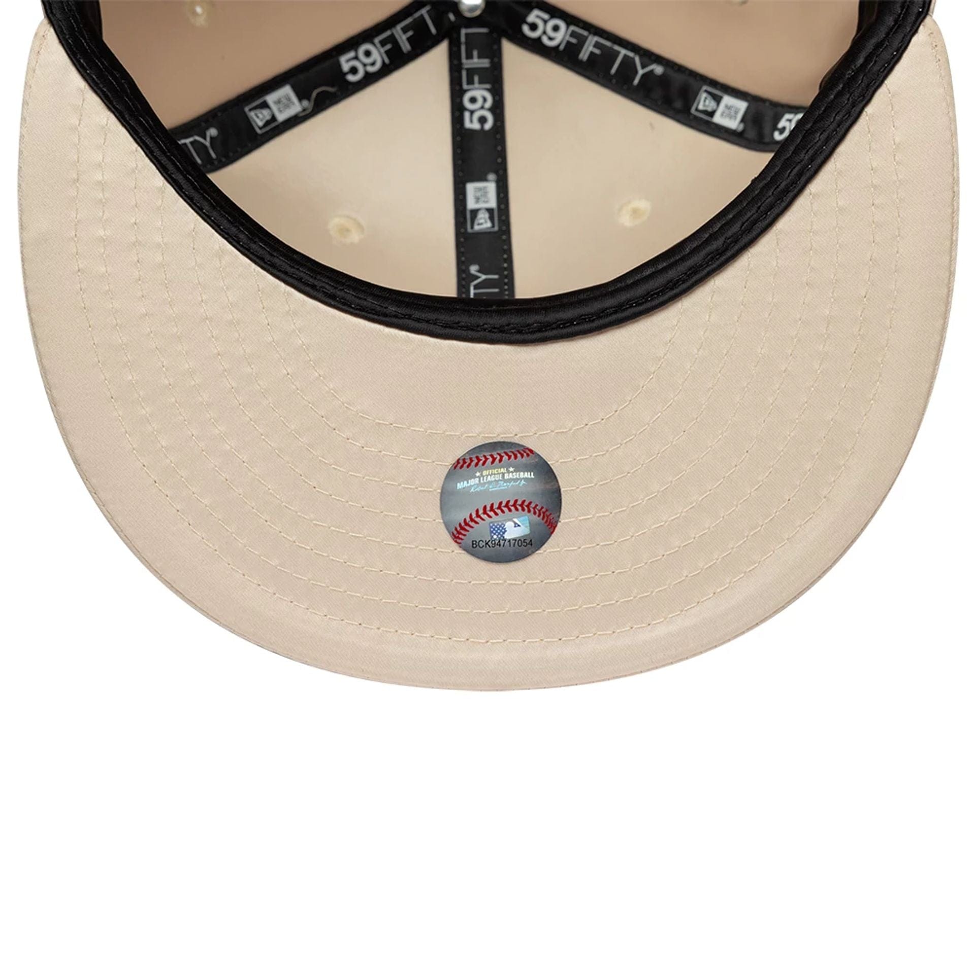 Pictured is this MLB Satin LA Dodgers 59FIFTY Fitted cap in white. 5