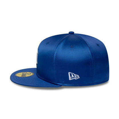 Pictured is this MLB Satin Detroit Tigers 59FIFTY Fitted cap in blue. 4