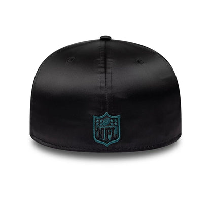 Pictured is this NFL Satin Philadelphia Eagles 59FIFTY Fitted cap in black. 4