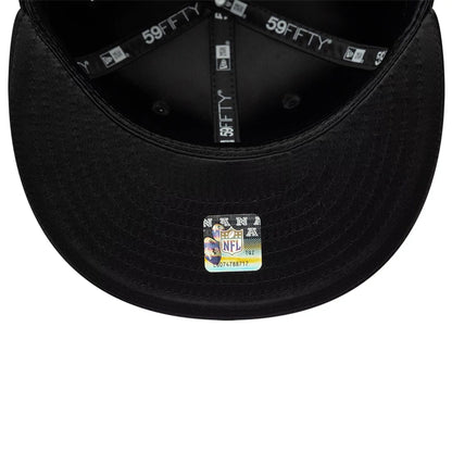 Pictured is this NFL Satin Philadelphia Eagles 59FIFTY Fitted cap in black. 7