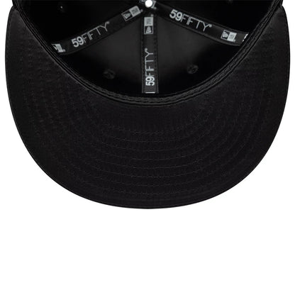 Pictured is this New Era Satin 59FIFTY Fitted cap in black. 7