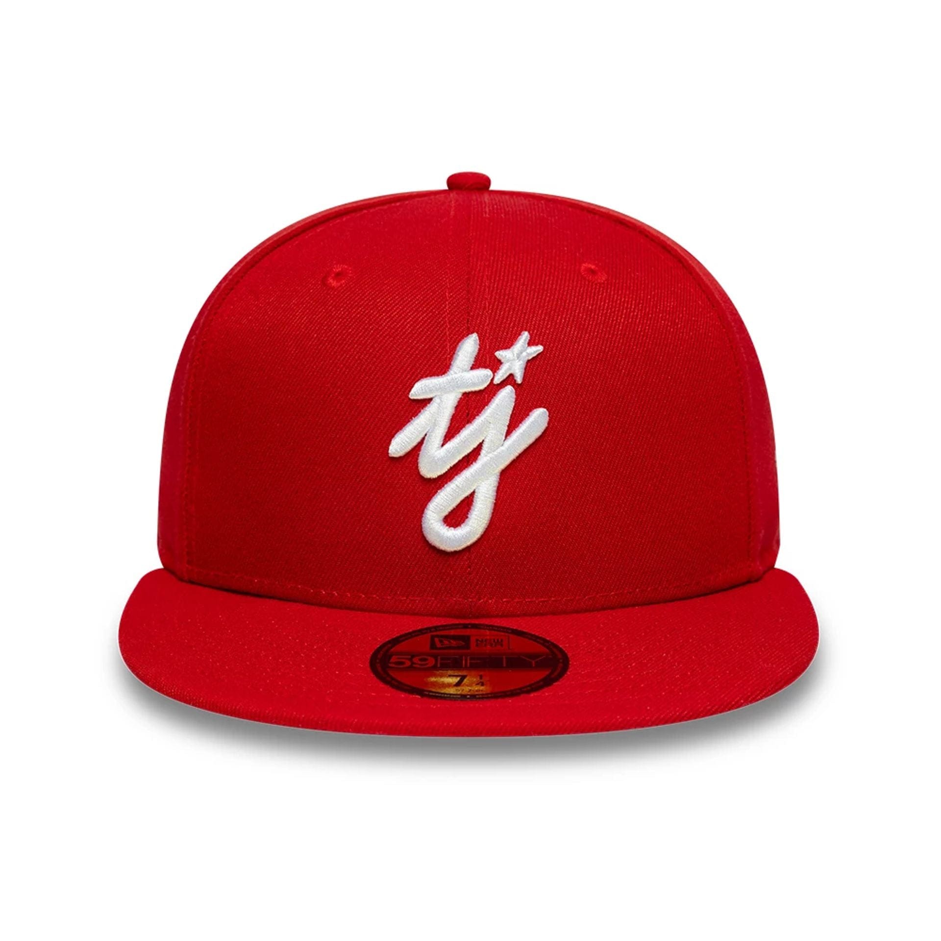 Pictured is this Twojeys X New Era 59FIFTY Fitted cap in red. 3