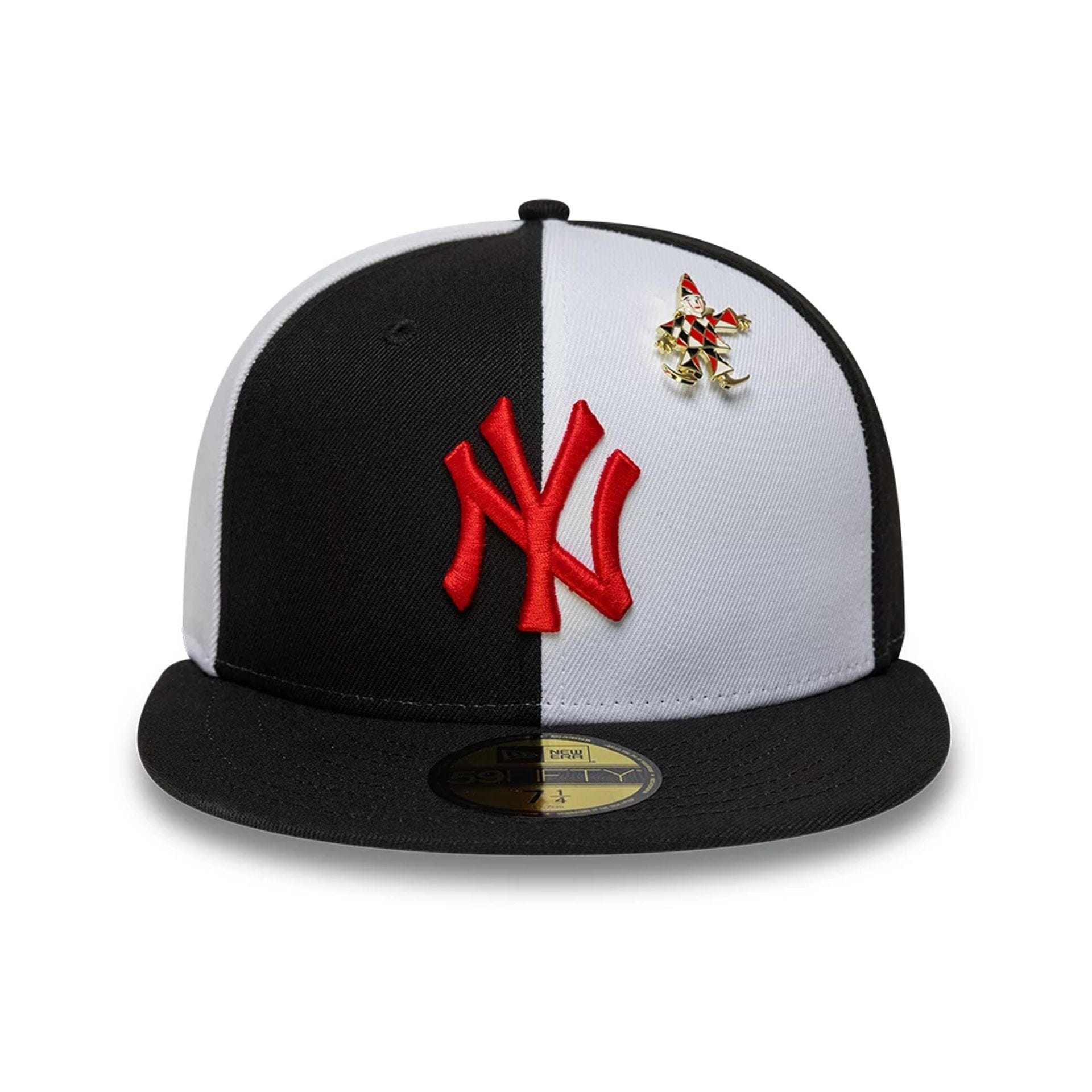 Pictured is this MLB Pinwheel New York Yankees 59FIFTY Fitted cap in black. 3