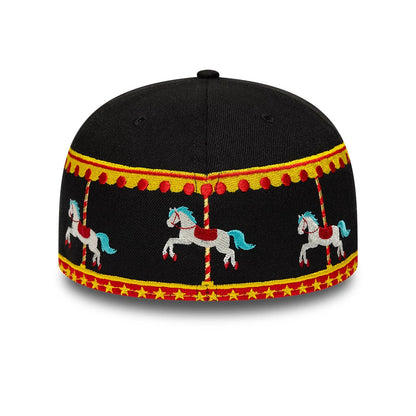 Pictured is this New Era Carousel 59FIFTY Fitted cap in black. 4