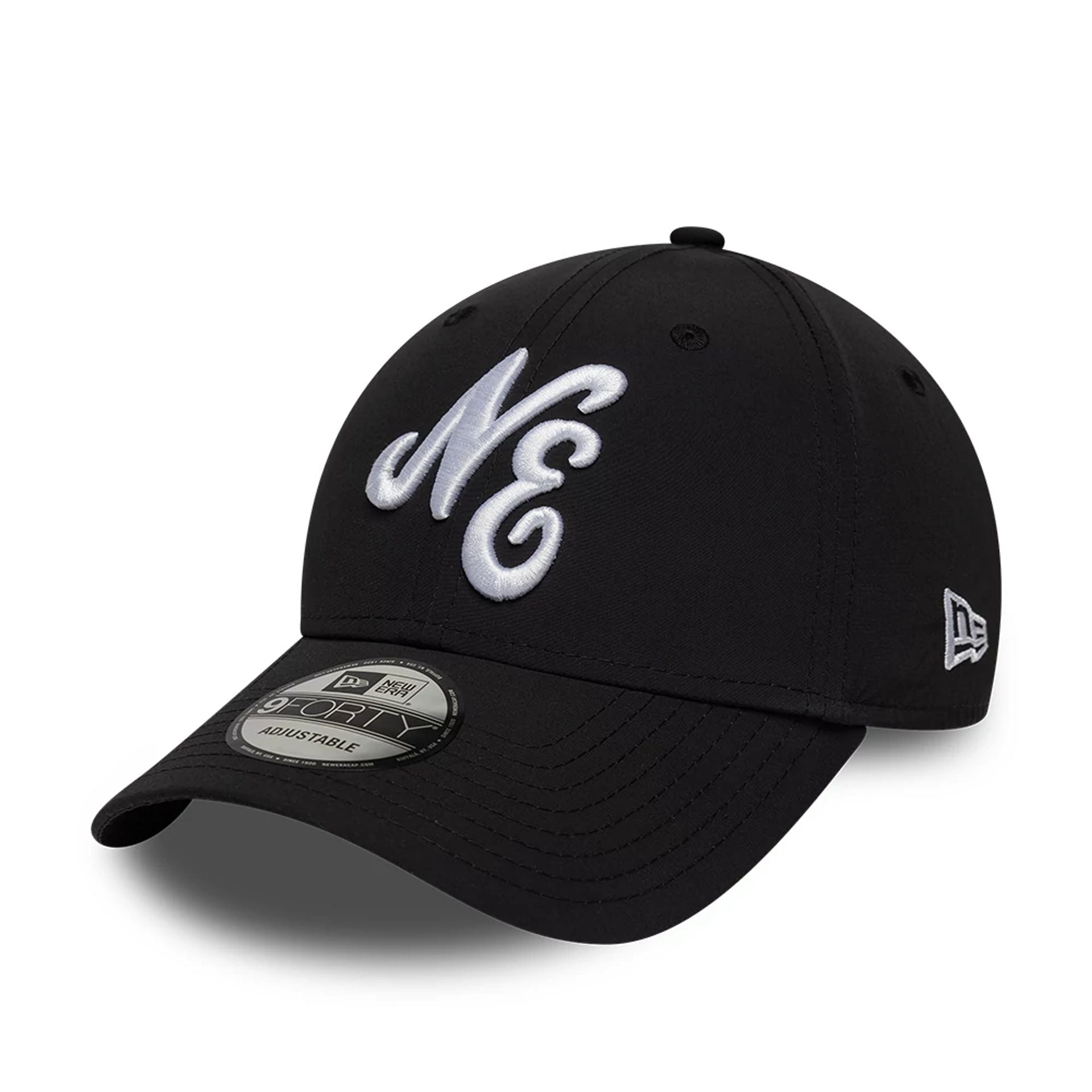Pictured is this New Era Recycled 9FORTY cap in black. 1