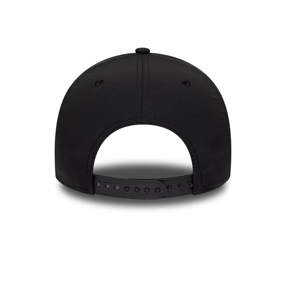 Pictured is this MLB Recycled New York Yankees 9FORTY E-Frame  cap in Black On Black. 6