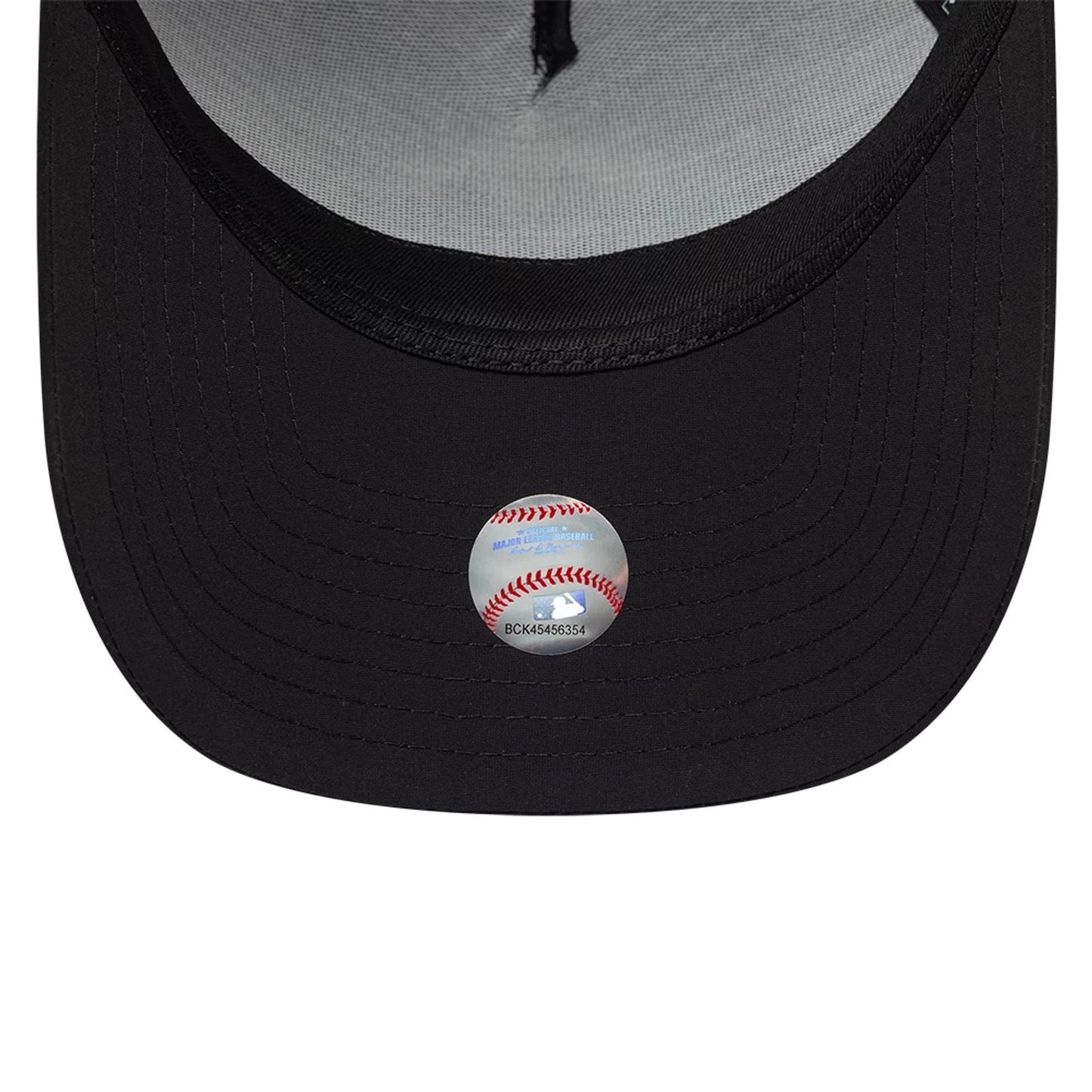 Pictured is this MLB Recycled New York Yankees 9FORTY A-Frame cap in Black On Black. 7