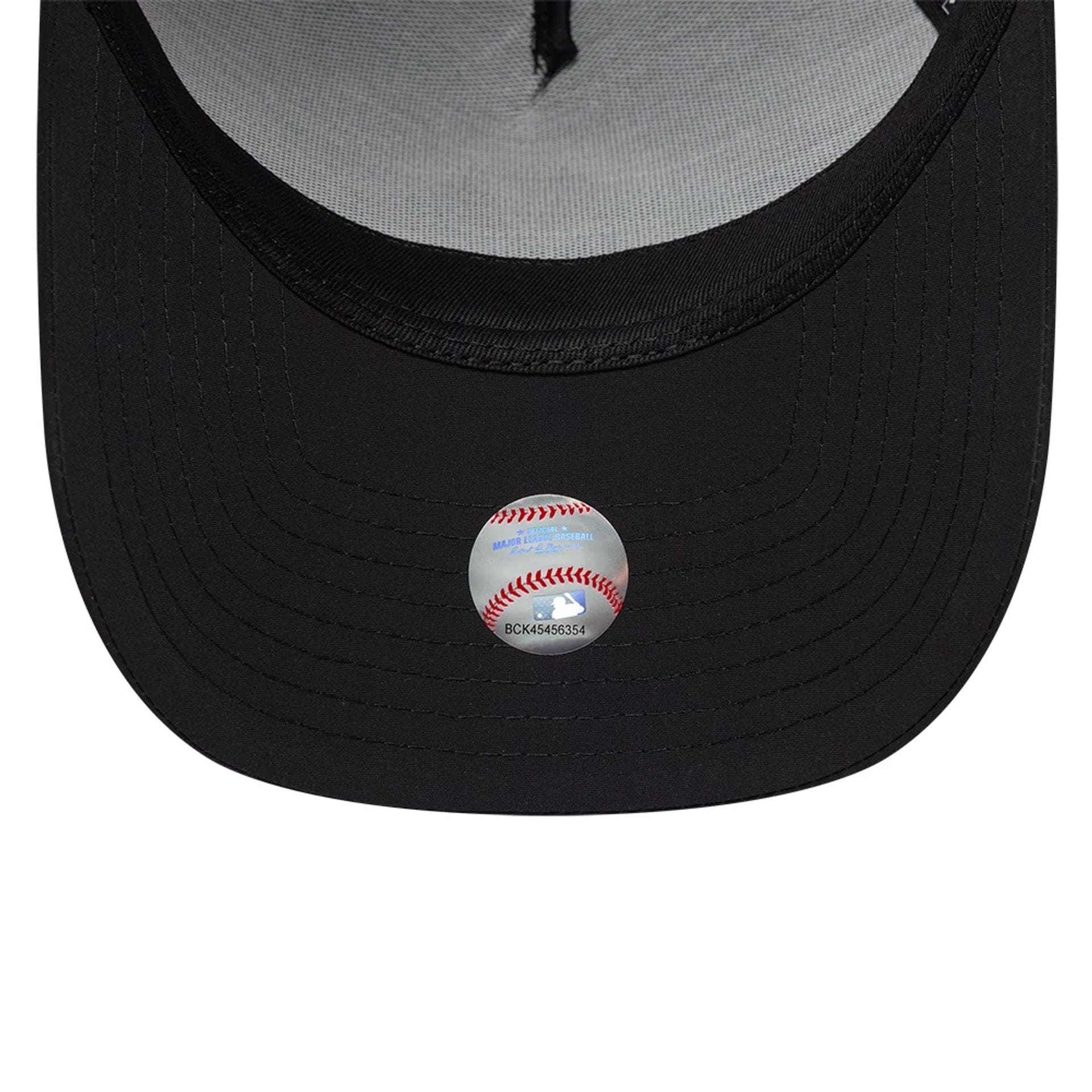 Pictured is this MLB Recycled New York Yankees 9FORTY A-Frame cap in Black On Black. 7