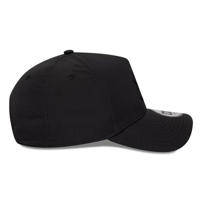 Pictured is this MLB Recycled New York Yankees 9FORTY A-Frame cap in Black On Black. 5