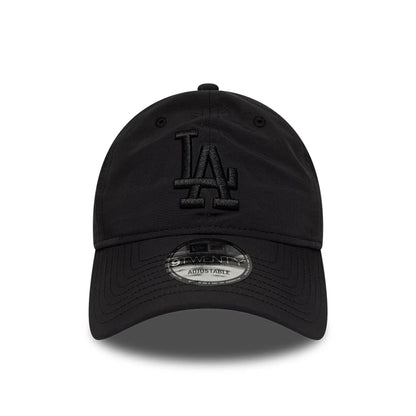 Pictured is this MLB Recycled LA Dodgers 9TWENTY cap in Black On Black. 2