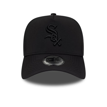 Pictured is this MLB Recycled Chicago White Sox 9FORTY A-Frame cap in Black On Black. 2