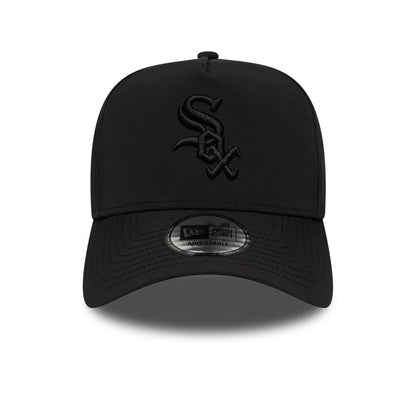 Pictured is this MLB Recycled Chicago White Sox 9FORTY A-Frame cap in Black On Black. 2