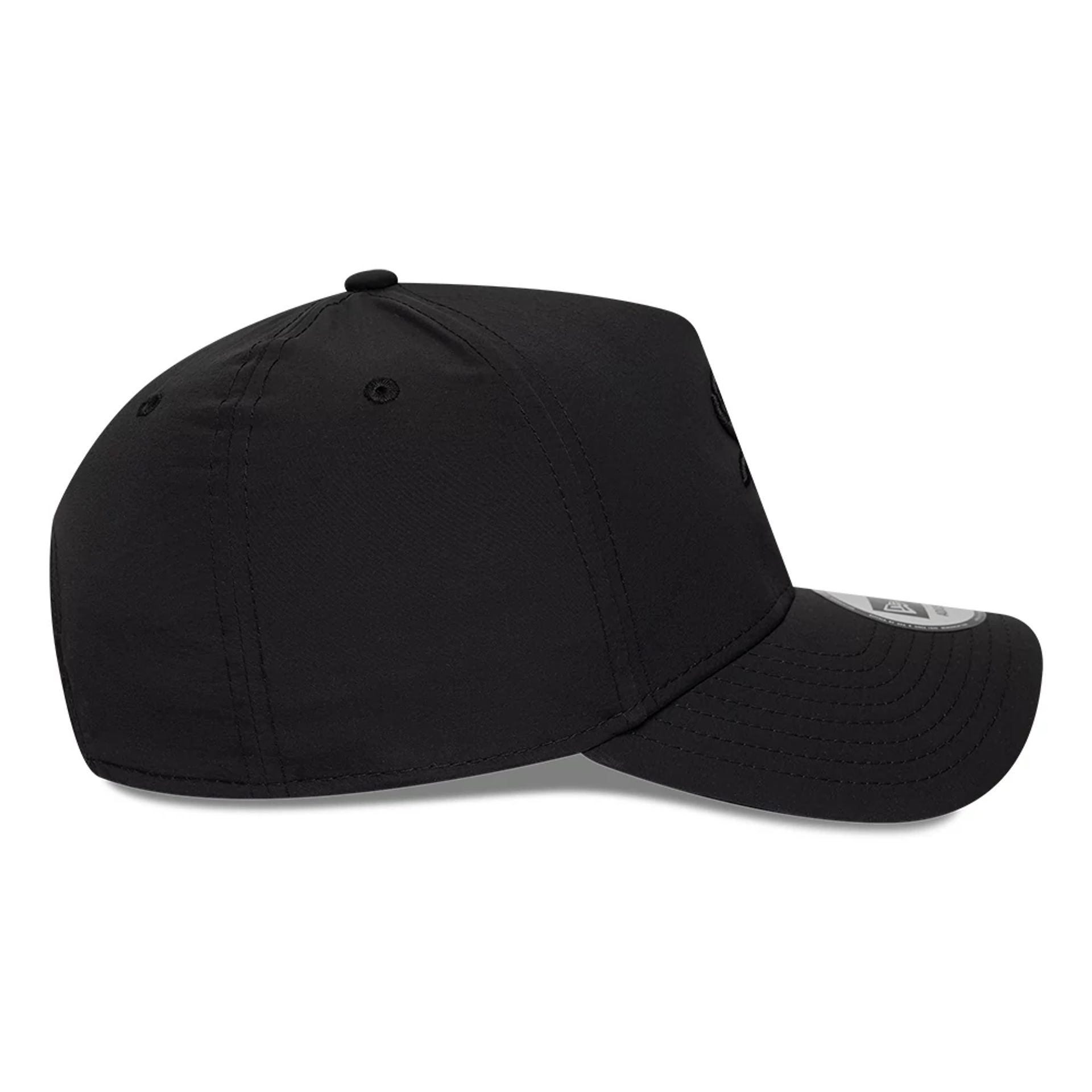 Pictured is this MLB Recycled Chicago White Sox 9FORTY A-Frame cap in Black On Black. 5