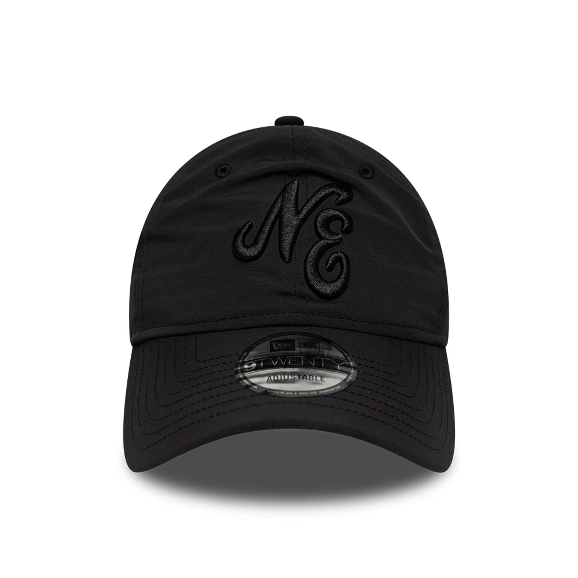Pictured is this New Era Recycled 9TWENTY cap in Black On Black. 2