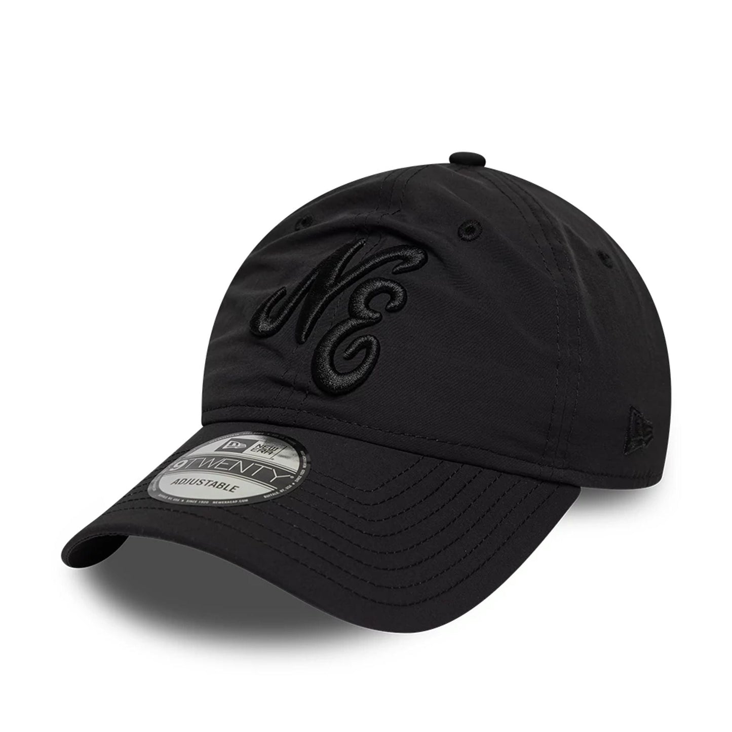 Pictured is this New Era Recycled 9TWENTY cap in Black On Black. 1
