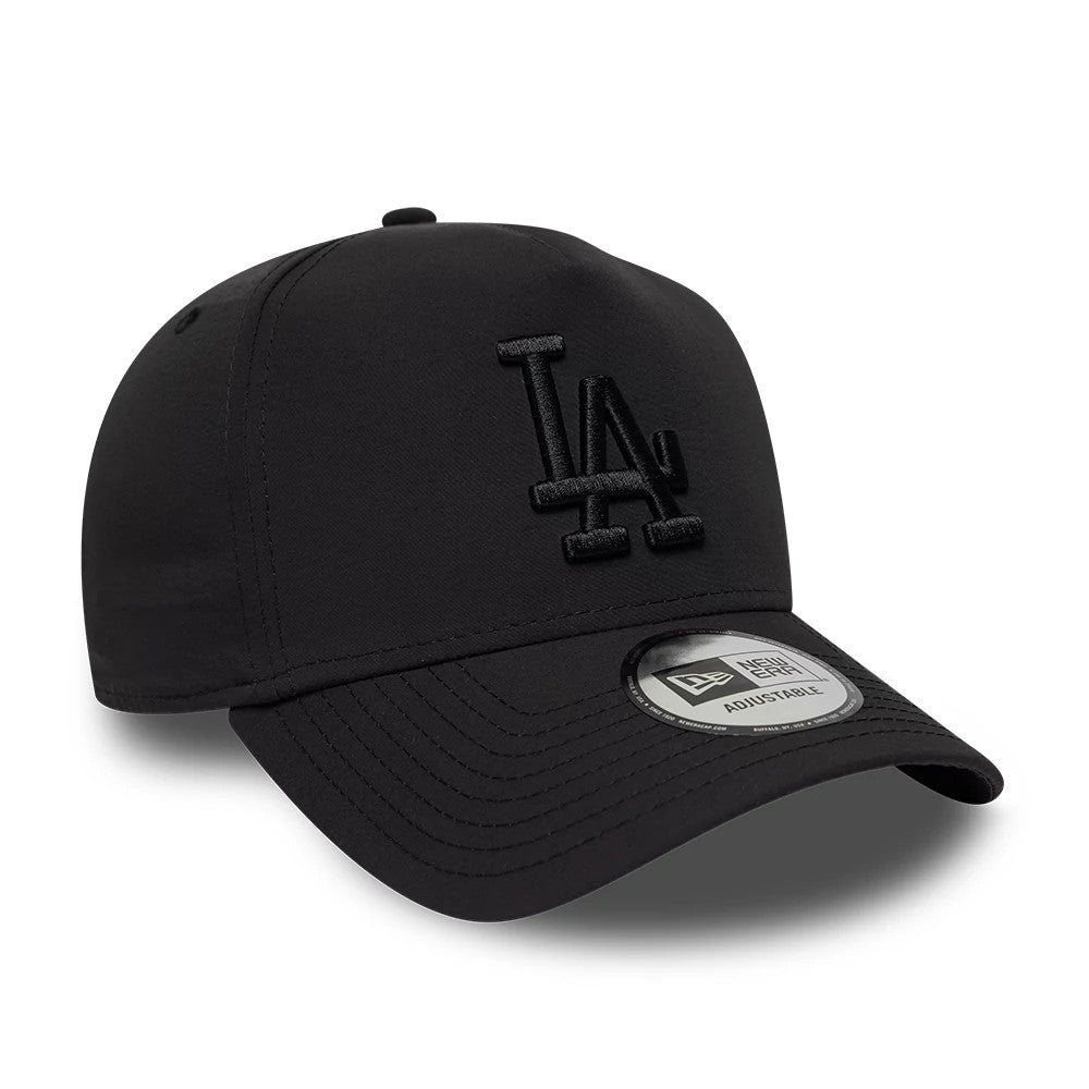 Pictured is this MLB Recycled LA Dodgers 9FORTY E-Frame cap in Black On Black. 3