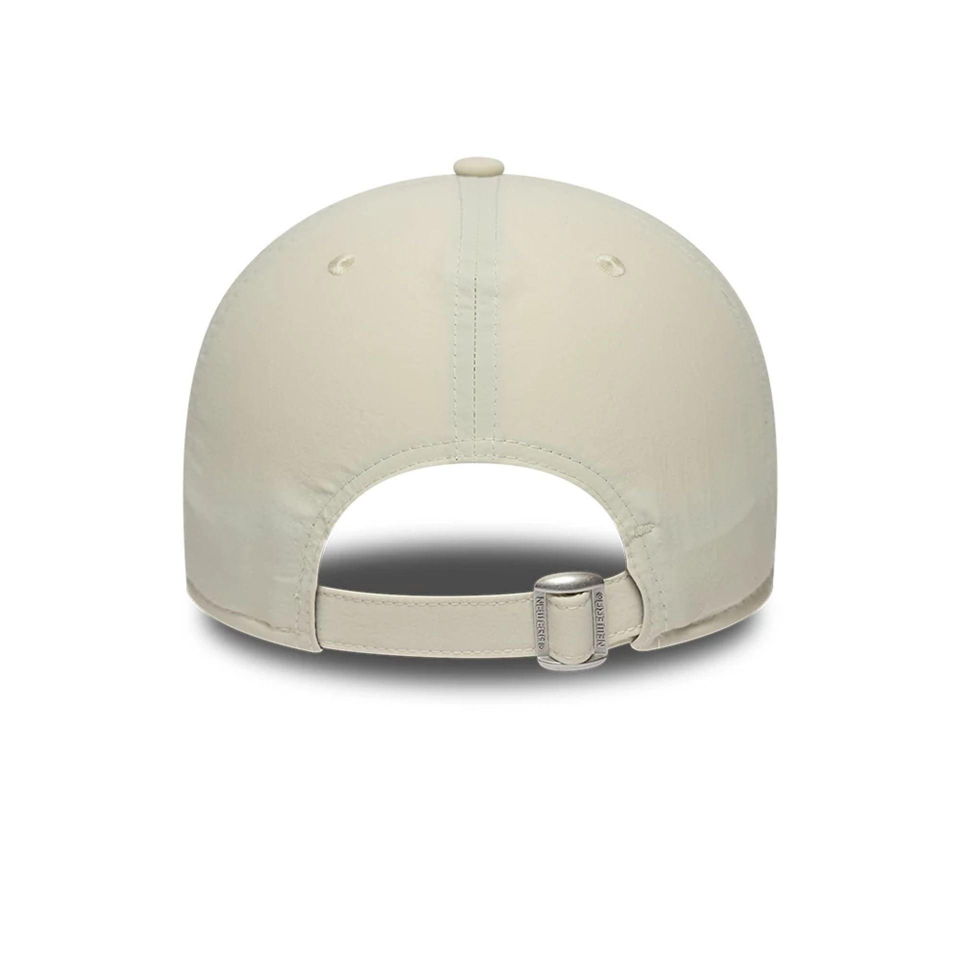 Pictured is this New Era Mini Logo Recycled 9FORTY cap in light beige. 6