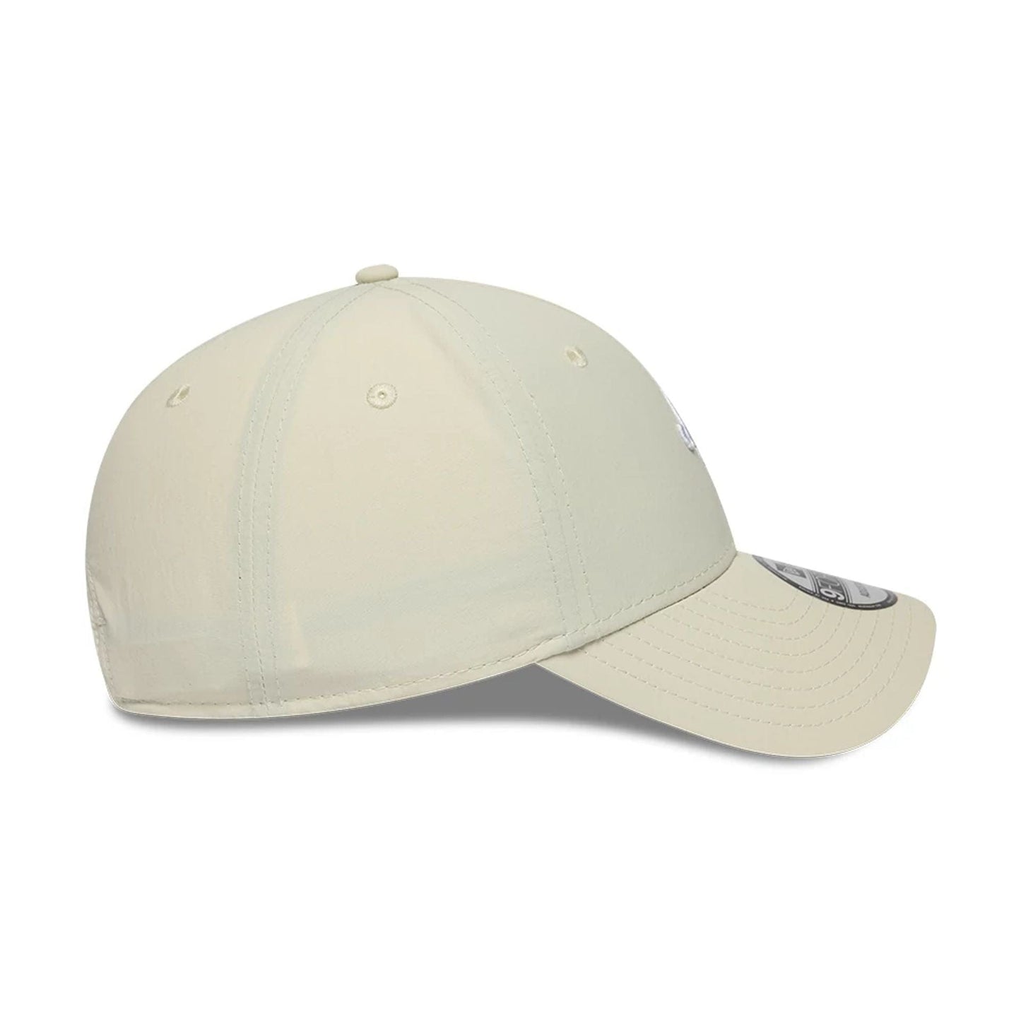 Pictured is this New Era Mini Logo Recycled 9FORTY cap in light beige. 5