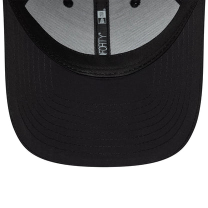 Pictured is this New Era Mini Logo Recycled 9FORTY cap in Black On Black. 7