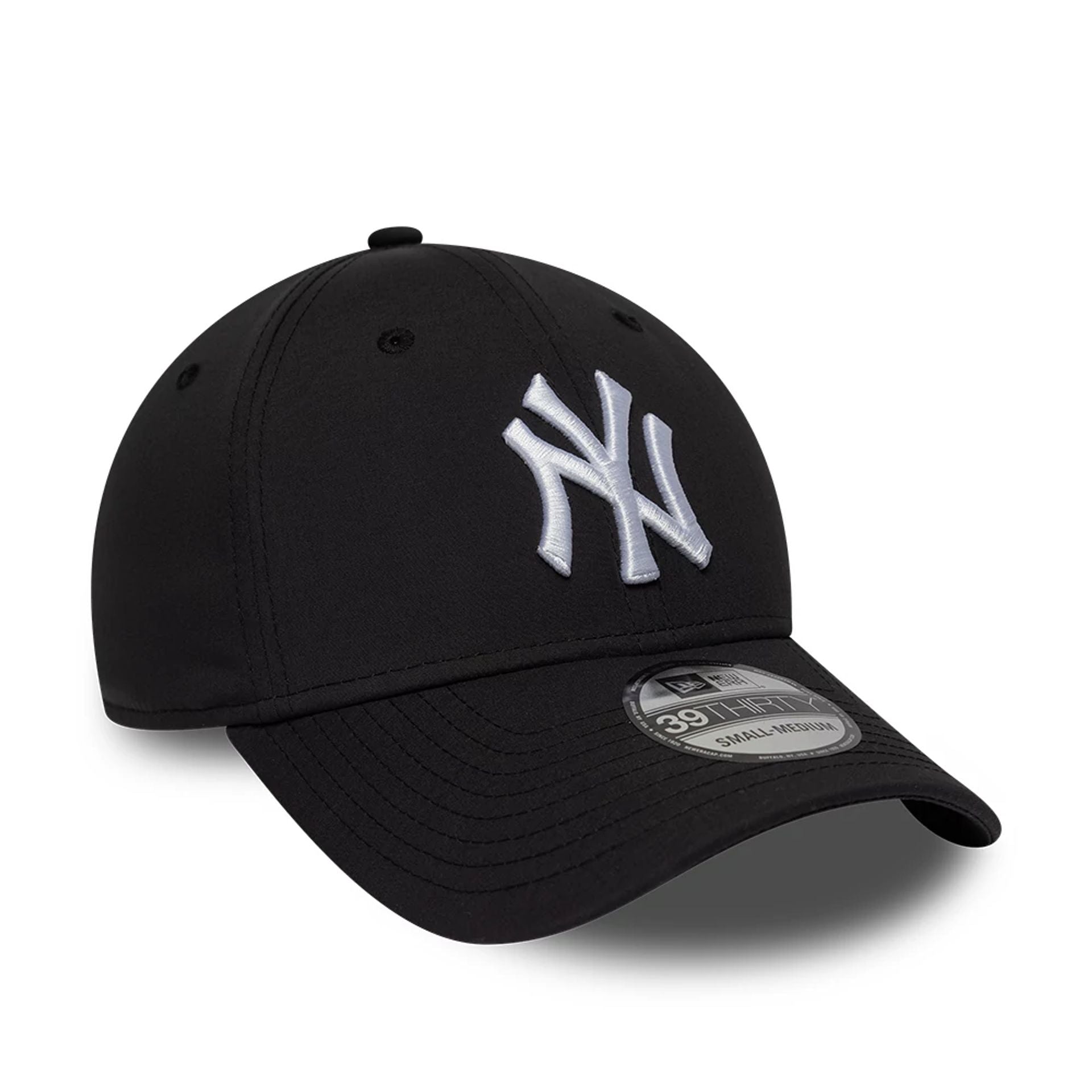 Pictured is this MLB Recycled New York Yankees 39THIRTY Stretch Fit cap in black. 3