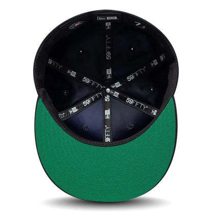 Pictured is this MLB Sidepatch Detroit Tigers 59FIFTY Fitted cap in navy. 2