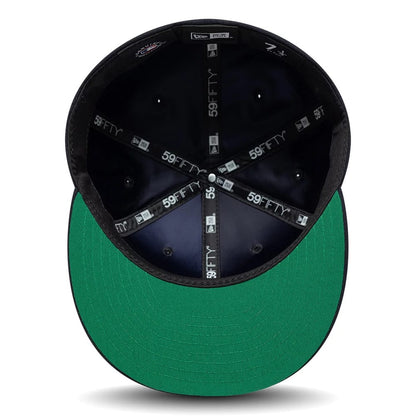 Pictured is this MLB Sidepatch Detroit Tigers 59FIFTY Fitted cap in navy. 2