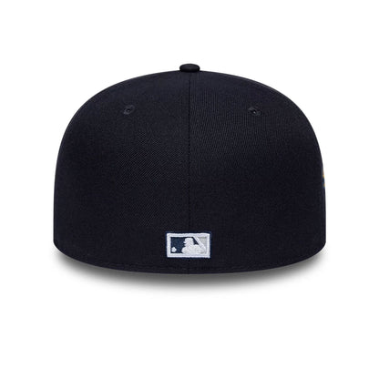 Pictured is this MLB Sidepatch New York Yankees 59FIFTY Fitted cap in navy. 7